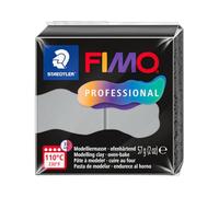 STAEDTLER Polymer Modelling Clay - FIMO Professional - Oven Bake Clay - Dolphin Grey, 57g - 1 Block, 8040-80