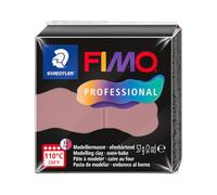 STAEDTLER Polymer Modelling Clay - FIMO Professional - Oven Bake Clay - Dusty Pink, 57g - 1 Block, 8040-20