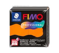 STAEDTLER Polymer Modelling Clay - FIMO Professional - Oven Bake Clay - Orange, 57g - 1 Block, 8040-4