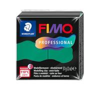 STAEDTLER Polymer Modelling Clay - FIMO Professional - Oven Bake Clay - True Green, 57g - 1 Block, 8040-500