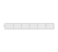 STAEDTLER Precision Ruler, 30CM, Stainless Steel Edge, Gray Scale, 5MM Grid, 1MM Dotted Line