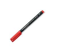 Staedtler Fine Permanent 0.6 Line Red Marker Pen [Pack 10] - 318-2