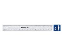 STAEDTLER Ruler, 30 cm Length, Double-Sided Scaling for Left and Right Handed Users, Made of Transparent Plastic, Ruler in polybag, 562 200 PB