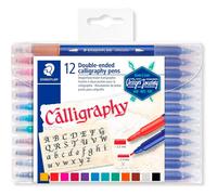 Staedtler Set Of 12 Calligraphy Markers Double-ended