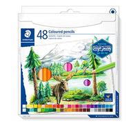 STAEDTLER ST 146C C48 Classic Hexagonal Soft Lead, Highly Pigmented, Cardboard Case with 48 Bright Colours, Multicoloured