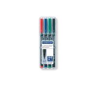 Staedtler ST 313 WP4 Feinschreiber Universalstift Lumocolor Permanent, Pack 4