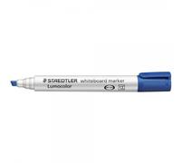 STAEDTLER 351 B-3 Lumocolor Whiteboard Marker Chisel Tip -Blue (Box of 10)