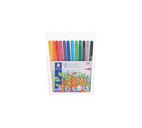 STAEDTLER Staedtler Noris Club 325 WP12 Fibre-Tip Pens in Soft Plastic Case Pack of 12