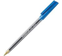 Staedtler Stick 430 M Ballpoint Pen Blue Ballpoint Pen - 1 Piece (S) (Ballpoint Pen Stick, Blue Ballpoint Pen, Blue, Transparent, 0.35 mm, Medium, Germany)
