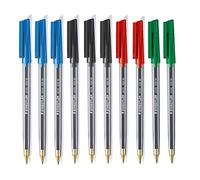 STAEDTLER Stick 430M Ballpoint Pen Medium Mixed Colours x 10