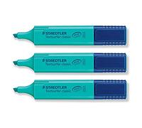 Staedtler Textsurfer Classic Highlighters 1-5 mm Bevelled Tip Turquoise Pack of 3aa