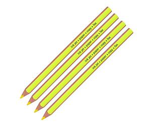 Staedtler Textsurfer Dry Highlighter Pencil 128 64 Drawing for Writing Sketching Inkjet,paper,copy,fax(pack of 4) (Yellow 4 Pencils)