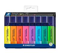 Staedtler Textsurfer Highlighter Card box 8 in Pack Assorted Colours Markers New