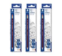 Staedtler Tradition Pencils with Eraser Boxed HB Grade Pack of 36
