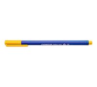 Staedtler triplus 323 - 110 Felt tip pens Triangular Barrel in Cardboard Box, Washable, Approx. 1 mm Pack of 10 Sunshine Yellow