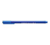 Staedtler Triplus 323-37 Fineliner Triplus Colour, Triangular Shaft in Cardboard Box, Washable, Approx. 1 mm (0.03 inches) Set of 10, Cobalt Blue