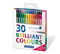 STAEDTLER Triplus 334 C30P Fine Liner Pens in 30 Colours