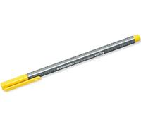 STAEDTLER Triplus 334 Fine Yellow Pen 1 Piece - Fine Pens (Yellow, Fine, Grey, Yellow, Triangle, Water-based Ink, Metal)