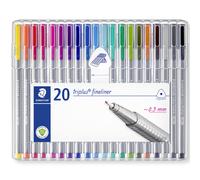 STAEDTLER Fineliner Pen Lumocolor Assorted Pack of 20
