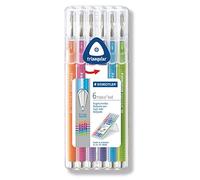 Staedtler Triplus Ball 431XBSB6 Ballpoint Pen Desktop Box 0.7mm - Assorted Colours (Pack of 6)