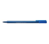 Staedtler Triplus Ball 437 F-3 Ballpoint Pen Ergonomic Triangular Shape High Quality Set of 10 Blue Line Width F