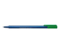 STAEDTLER Triplus Ball 437 F-5 Ballpoint Pen Ergonomic Triangular Shape High Quality Set of 10 Green Line Width F