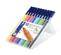 STAEDTLER Colouring Pens - triplus Fibre-Tip - for Adult Colouring - 20 Assorted Colours - Pack of 10, 323 SB10