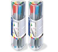 Staedtler Triplus Fineliner 0.3mm Pens 12 Color Set 2 Pack