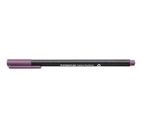 Staedtler triplus Fineliner 334-260, Triangular Barrel, Metal-Encased tip, Approx. 0.3 MM Pack of 10 in Cardboard Case Tuscany Red
