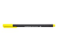STAEDTLER triplus fineliner 334 - Yellow, 10 pieces, 0.3 mm | Triangular barrel, water-based DRY SAFE ink - ergonomic - Item No. 334-1