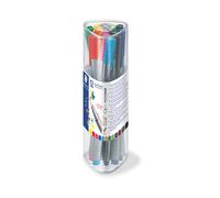Staedtler Triplus Fineliner Pen Assorted Colors (12/tub)