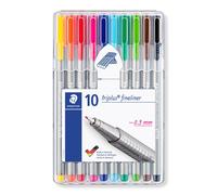 Staedtler Triplus Fineliner Pen Set Of 10 Colours