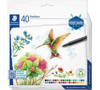 Staedtler Triplus Fineliners Design Journey Adult Colouring 334 C40-C - Pack 40
