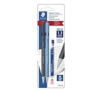 Staedtler triplus micro 1.3mm Lead Retractable Mechanical Pencil with Twist Eraser 6 refills 2-Pack 77413SBKA6 Model: 77413SBKA6ST