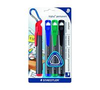 STAEDTLER triplus permanent marker 3552-S BK4 Bullet Tip Permanent Marker - Assorted