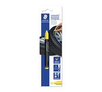 STAEDTLER Universal Chalk for Tyres Lumocolor Permanent Omnigraph 236, for Opaque Markings on Dark Surfaces, Waterproof, Colour Yellow, 236-1 BK-1, Pack of 5, Black