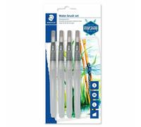 Staedtler Water Brush - Set of 4 Paintbrushes - Fine, Medium, Broad, Chisel Tip