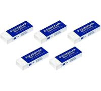Staedtler White Mars Plastic Pencil Ink Eraser School Office Drawing Rubber x 5