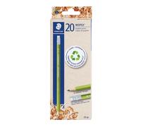 STAEDTLER Wopex Pencils High Break Resistance Ergonomic Triangular Shape Non-Slip Soft Surface Wopex Material Hardness HB Pack of 20 Pencils 18