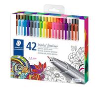 Staedtler174; triplus174; Fineliner Marker Pens, 42ct Multi-Colored