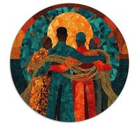Stärke Und Solidarität Der Afrikanischen Diaspora Puzzles Gemusterte Nachhaltige Puzzles Für Erwachsene Hochwertige Holzspielpuzzles 1000pcs (67.5x67.5cm)