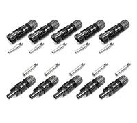 Stäubli 5 Pairs MC4 Male to Female + Male 4-6 mm² Type 4 PV-KBT4/6I 5 Pairs 4 mm² - 6 mm²
