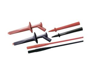 Stäubli 9410494500 safety test lead set, CAT IV 1000V, 1m, black/red