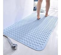 Stafeny Non-Slip Shower Mat for Inside the Non-Slip Anti-Mould Rubber Shower Mat (Blue, 90 x 60 cm (Rectangular))
