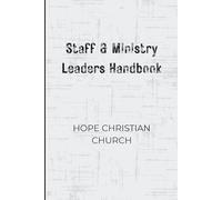 Staff and Ministry Leader Handbook