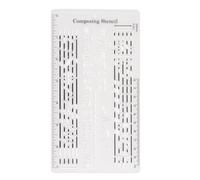 Staff Drawing Ruler Song Writer's Composing Template Stencil Composer Number Symbols Notation Manuscript Tool Easy Use Song Writer's Composing Template Stencil