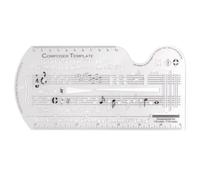 Staff Drawing Ruler Song Writer's Composing Template Stencil Composer Number Symbols Notation Manuscript Tool Easy Use Song Writer's Composing Template Stencil