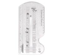 Staff Drawing Ruler Song Writer's Composing Template Stencil Composer Number Symbols Notation Manuscript Tool Easy Use Staff Drawing Ruler