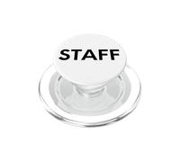 Staff event outfit crew music festivals backprint worker PopSockets PopGrip for MagSafe