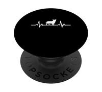 Staffie Mom, Staffordshire Bull Terrier Dog Heartbeat PopSockets Adhesive PopGrip